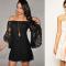 الفساتين العصرية ذات الأكتاف العارية - موديلات طويلة وقصيرة الفساتين ذات المظهر الجديد